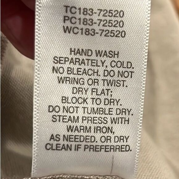 Pendleton tan silk blend mock neck long sleeve sweater size small P - Picture 6 of 7